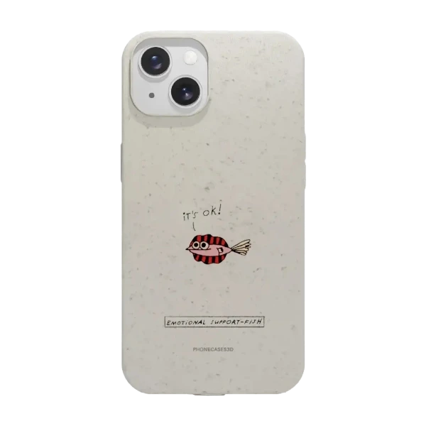 Phonecases3D iPhone 13 Maja Säfström kompostoituva suojakuori, valkoinen