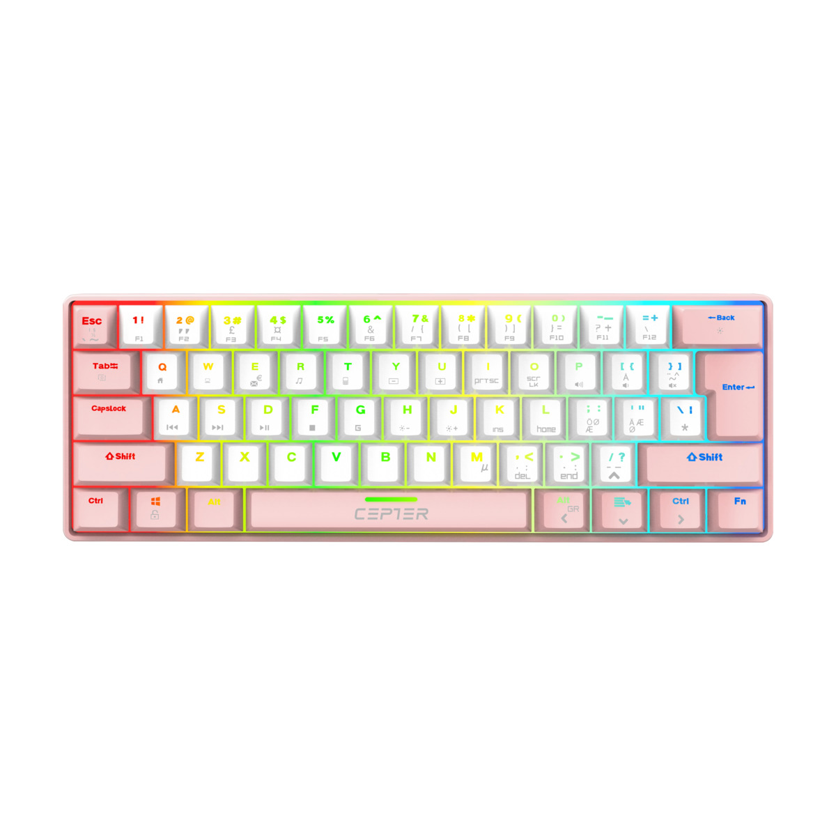 CEPTER ATHENA PINK MINI GAMING KEYBOARD - CEPTER