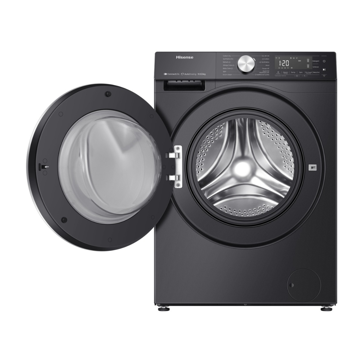 Hisense WD5S1045BB kombineret vaskemaskine/tørretumbler billede 9