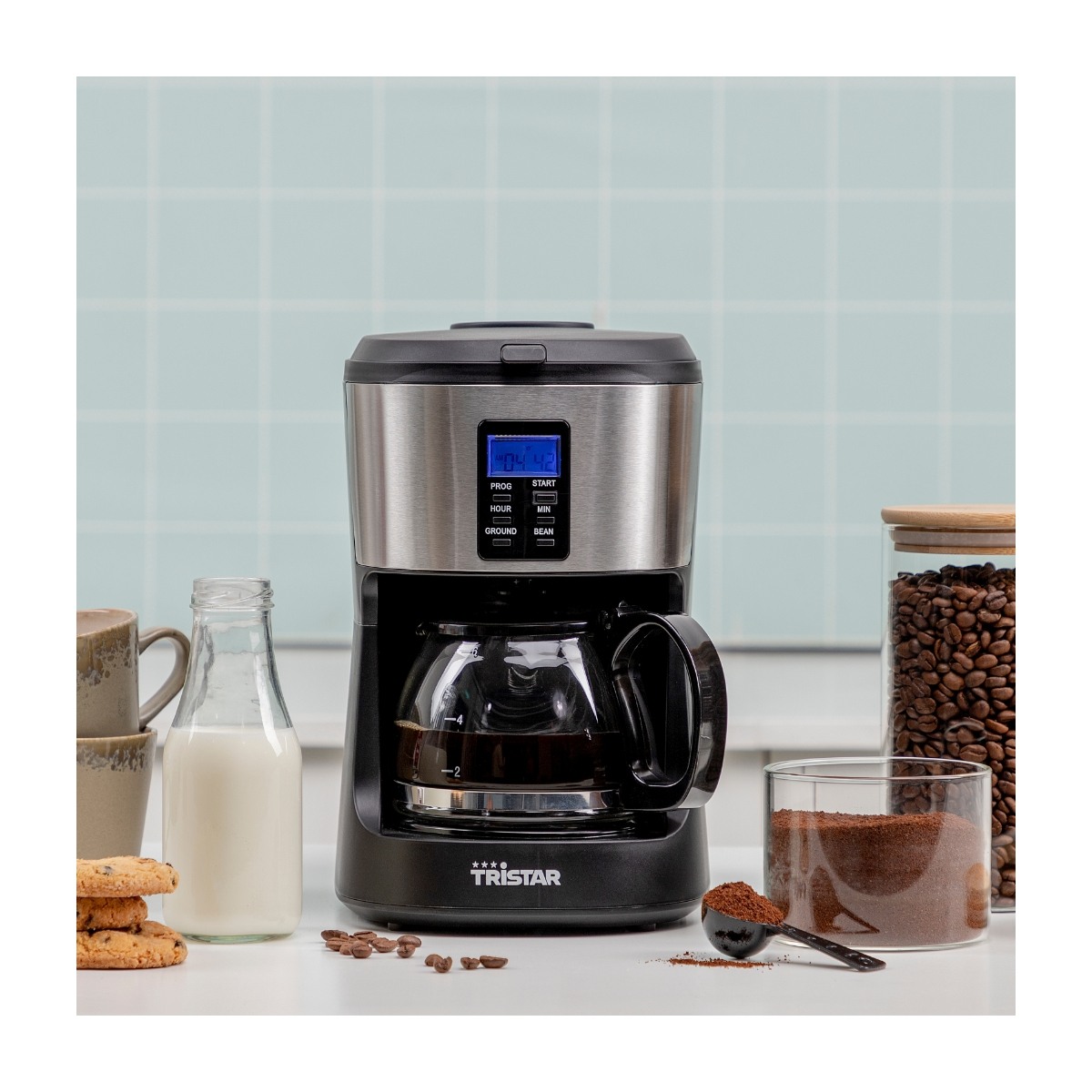 Tristar cm-1280 Grind & Brew kaffemaskine billede 6