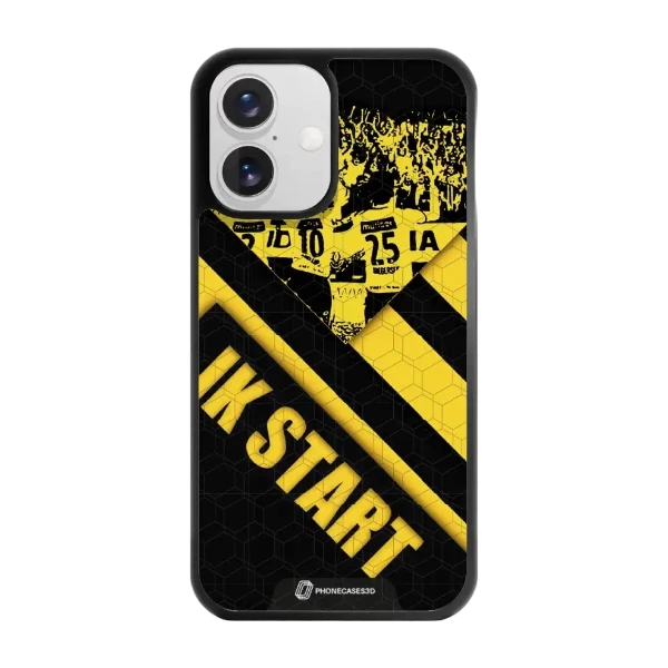 Phonecases3D iPhone 16 IK Start -3D suojakuori, musta