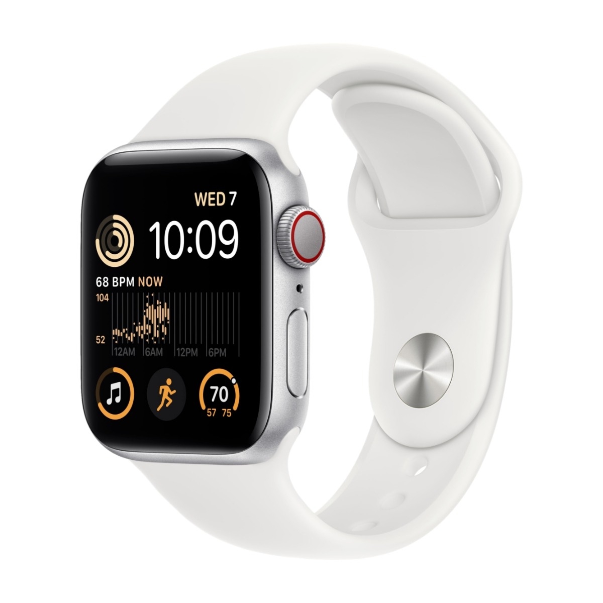 Apple Watch SE GPS + Cellular 40 mm sølvfinish aluminium 