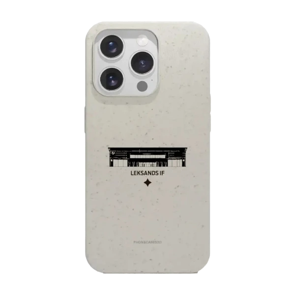 Phonecases3D iPhone 16 Pro Leksands IF kompostoituva suojakuori, valkoinen