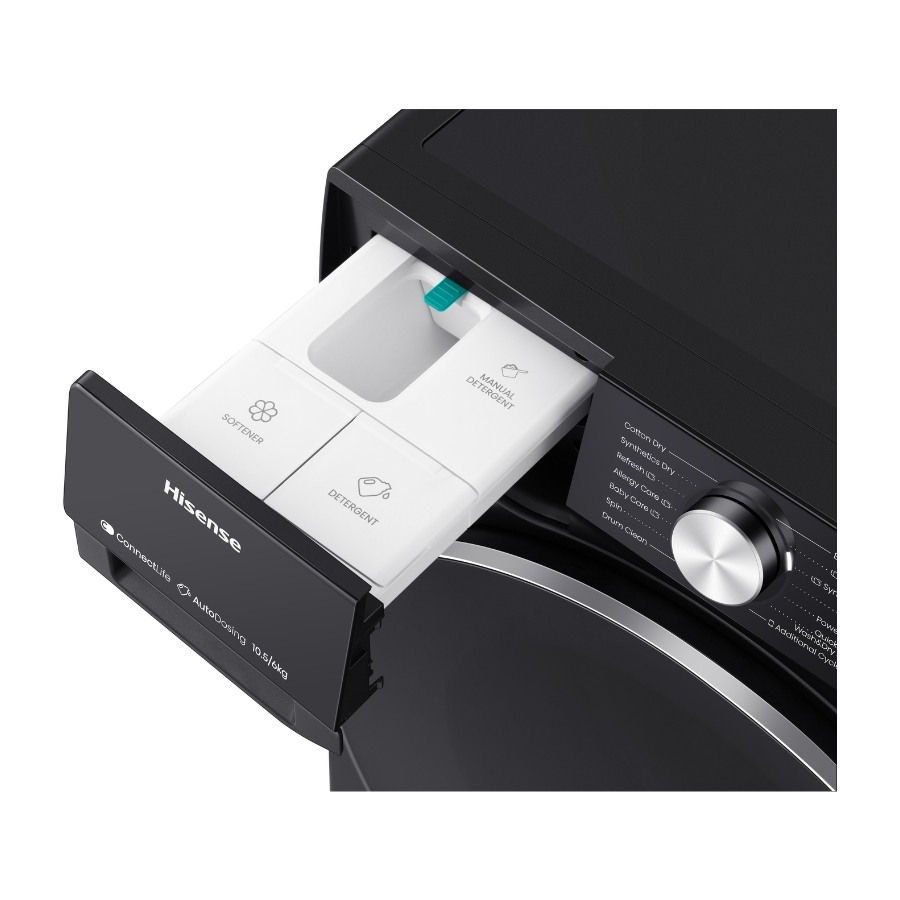 Hisense WD5S1045BB kombineret vaskemaskine/tørretumbler billede 8