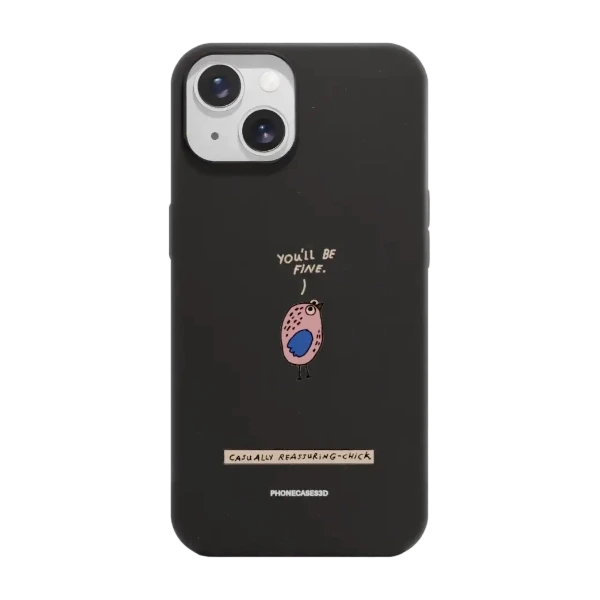 Phonecases3D iPhone 15 Maja Säfström kompostoituva suojakuori, musta