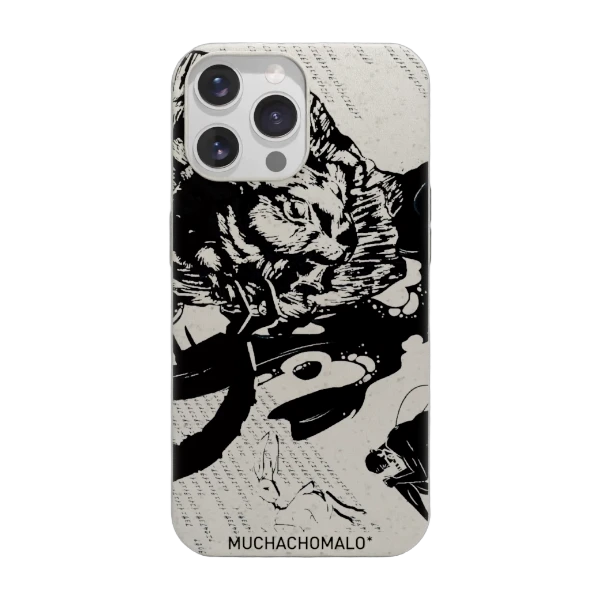 Phonecases3D iPhone 14 Pro Muchacho Malo kompostoituva suojakuori, valkoinen