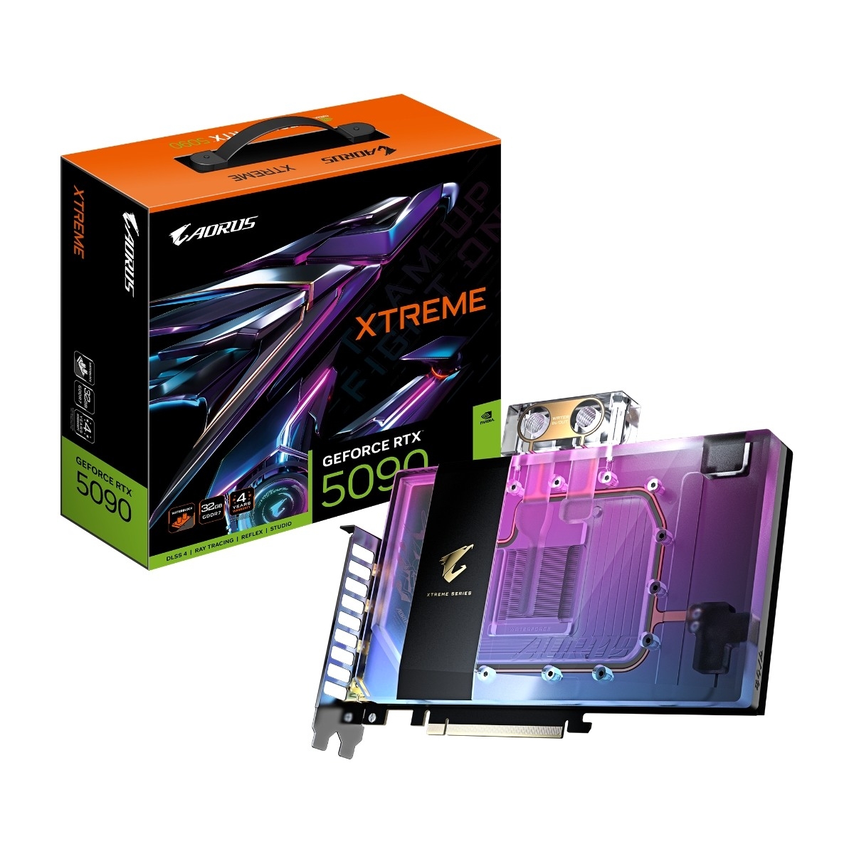 GIGABYTE AORUS GeForce RTX 5090 XTREME WATERFORCE WB 32 GB grafikkort