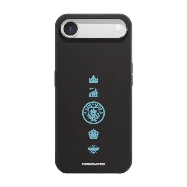 Phonecases3D iPhone Air Man City kompostoituva suojakuori, musta