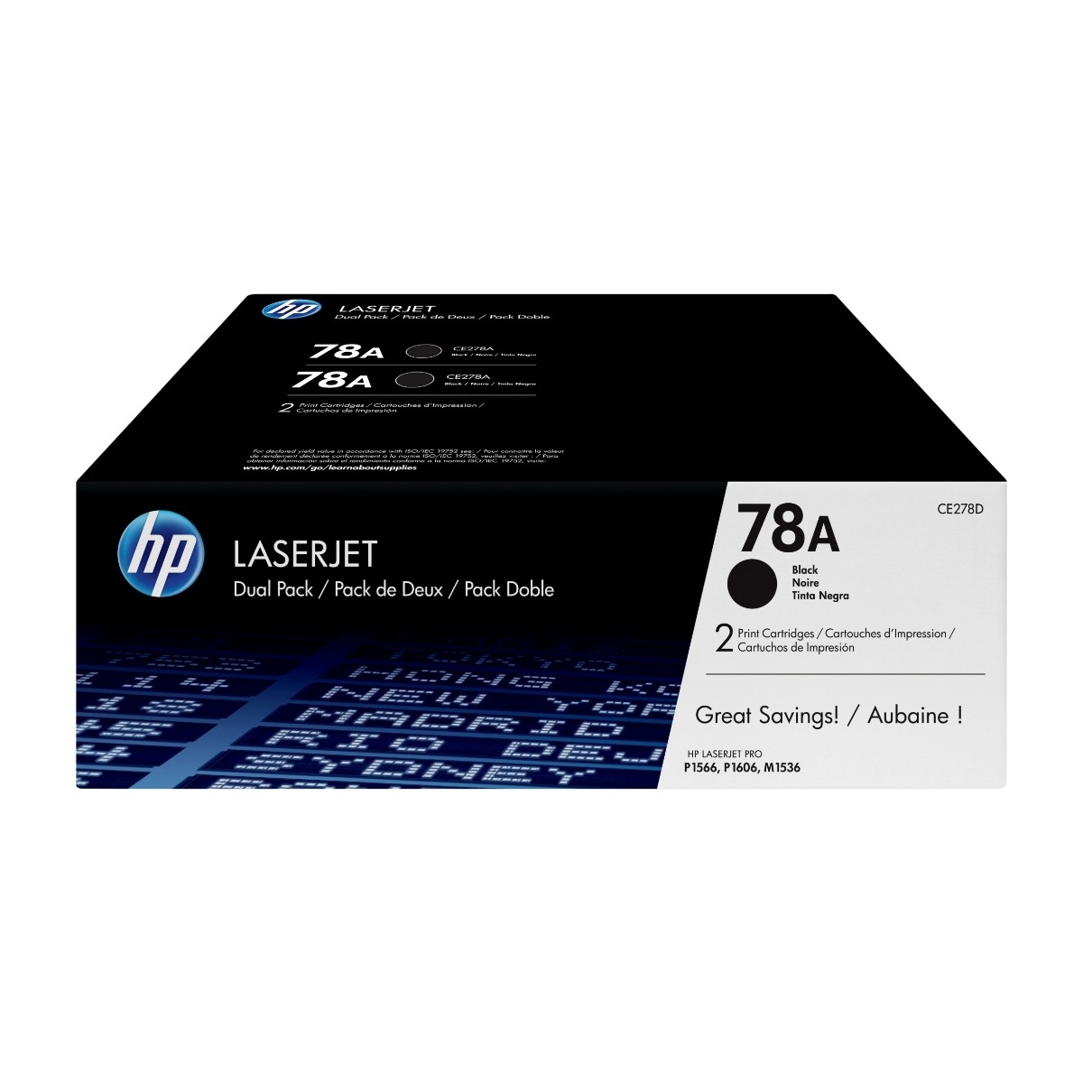 HP 78A 2 Stykker Original, svart