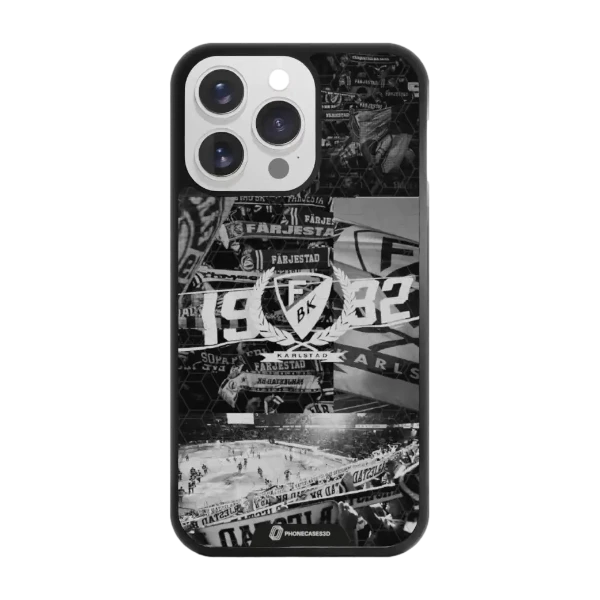Phonecases3D iPhone 13 Pro Färjestad BK -3D suojakuori, musta