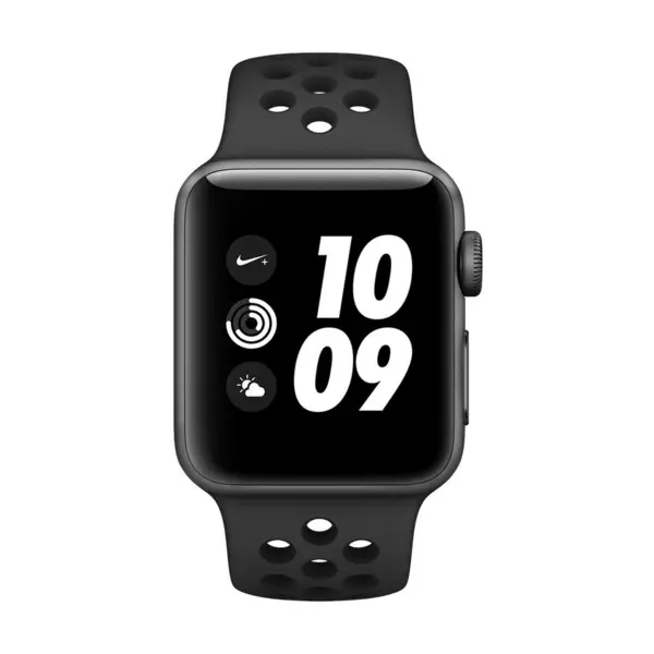 APPLE WATCH SERIES 3 38MM GRÅ/SORT NIKE+ - Power.no