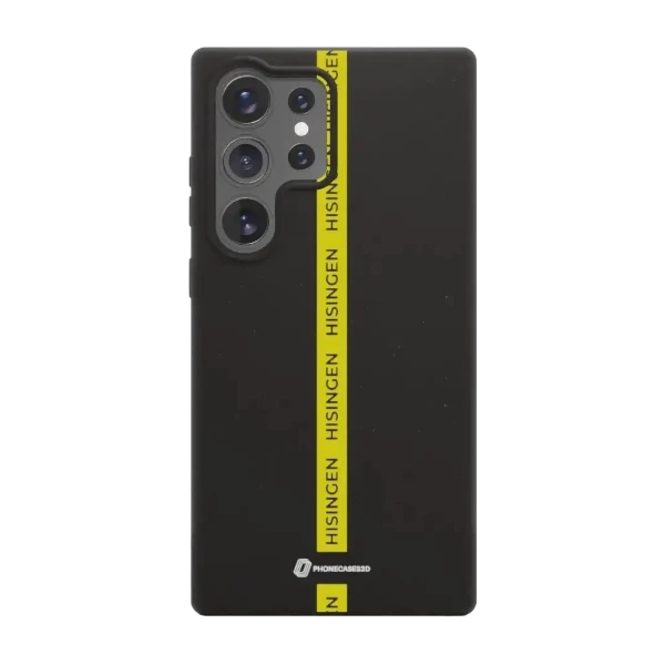Phonecases3D Samsung Galaxy S25 Ultra BK Häcken kompostoituva suojakuori, musta