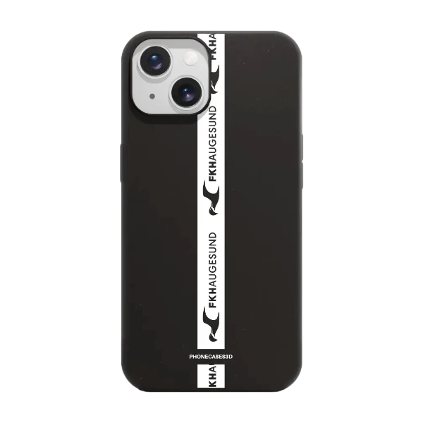 Phonecases3D iPhone 15 FK Haugesund kompostoituva suojakuori, musta