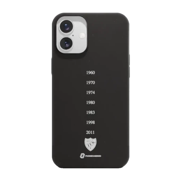 Phonecases3D iPhone 16 Plus HIFK Hockey kompostoituva suojakuori, musta