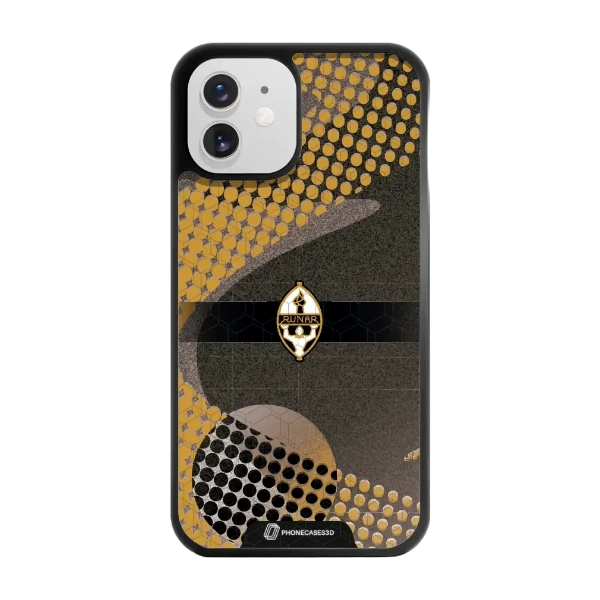 Phonecases3D iPhone 12 IL Runar -3D suojakuori, musta