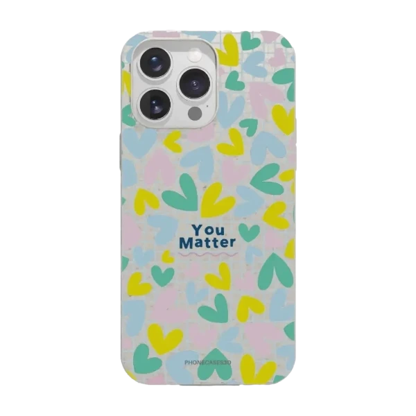 Phonecases3D iPhone 16 Pro Max Jess Rachel Sharp kompostoituva suojakuori, valkoinen