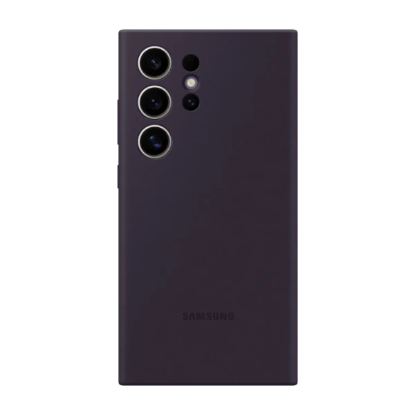 Samsung Galaxy S24 Ultra Silicone Case, tummanvioletti
