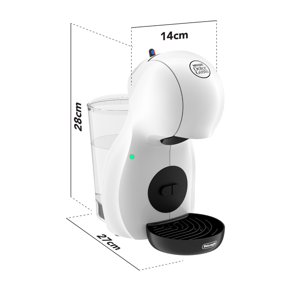 DeLonghi De'Longhi Nescafé Dolce Gusto Piccolo XS EDG110.WB - coffee machine - 15 bar billede 6