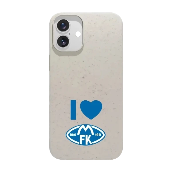 Phonecases3D iPhone 16 Plus Molde FK kompostoituva suojakuori, valkoinen