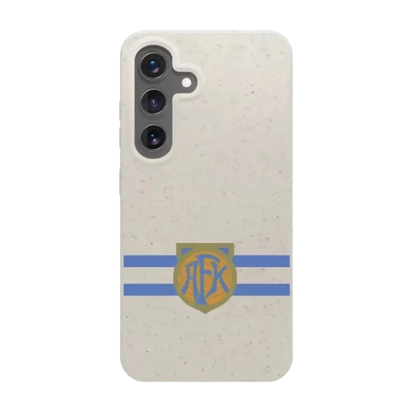 Phonecases3D Samsung Galaxy S25 Aalesunds FK kompostoituva suojakuori, valkoinen