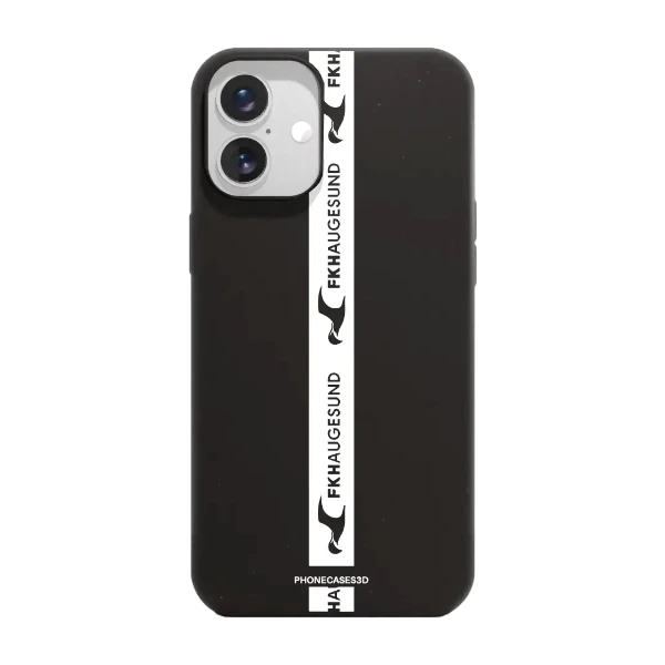 Phonecases3D iPhone 16 Plus FK Haugesund kompostoituva suojakuori, musta
