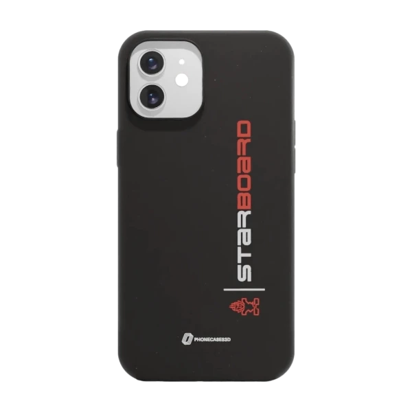 Phonecases3D iPhone 12 Starboard kompostoituva suojakuori, musta