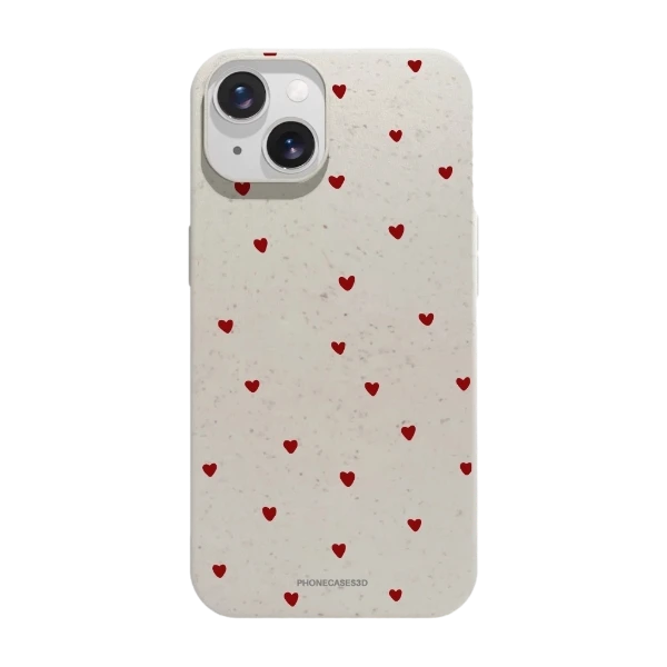 Phonecases3D iPhone 14 Martine Halvorsen kompostoituva suojakuori, valkoinen
