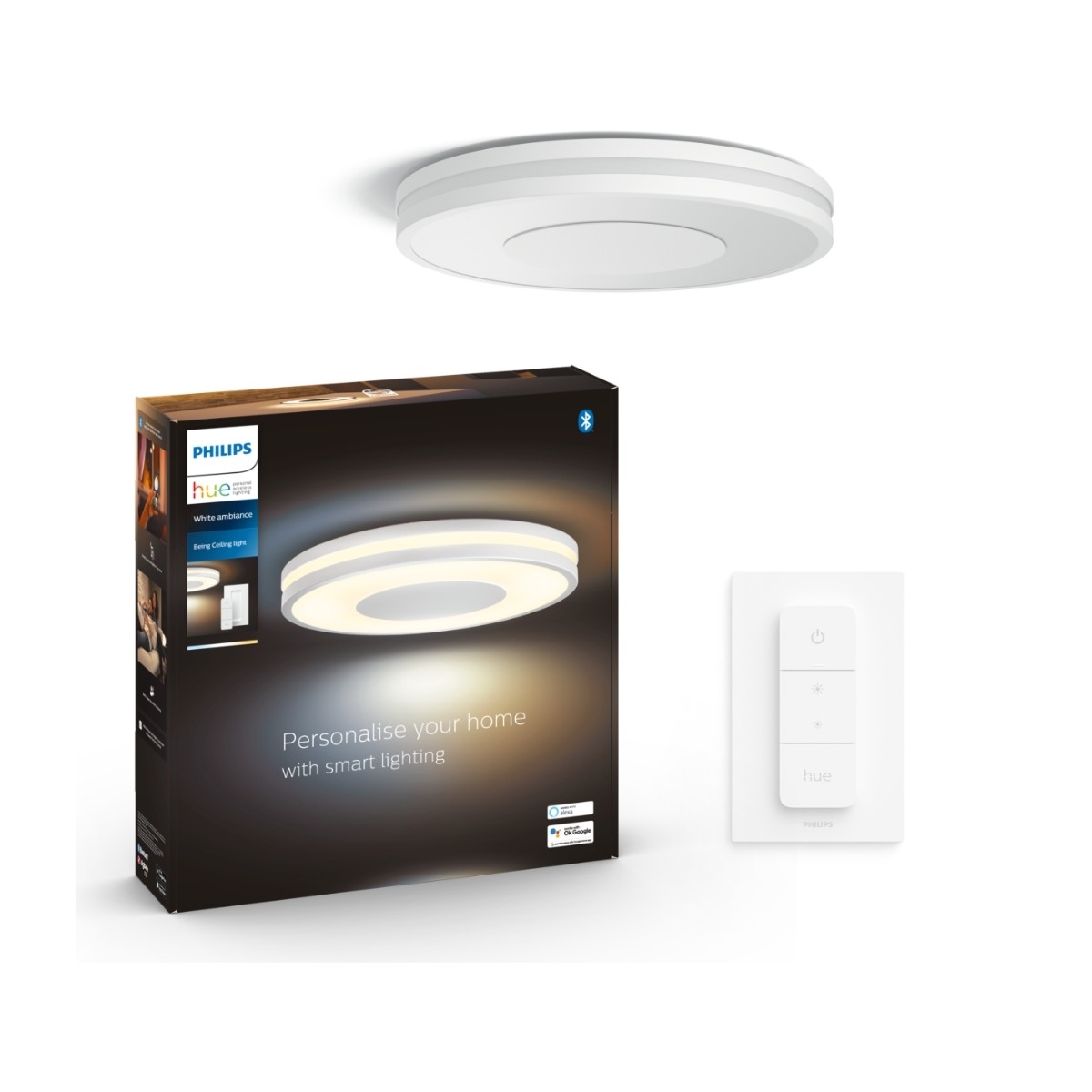 Philips Hue WA Being taklampe, hvit