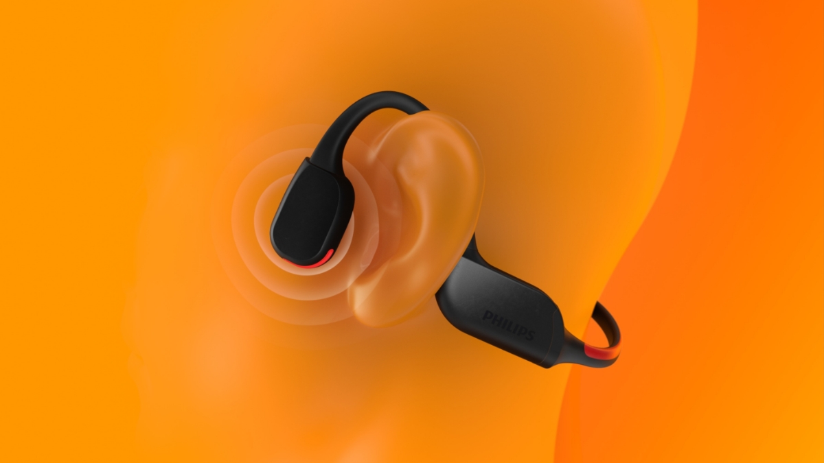 Philips Go A7607BK Bone Conduction hodetelefoner, svart Power.no