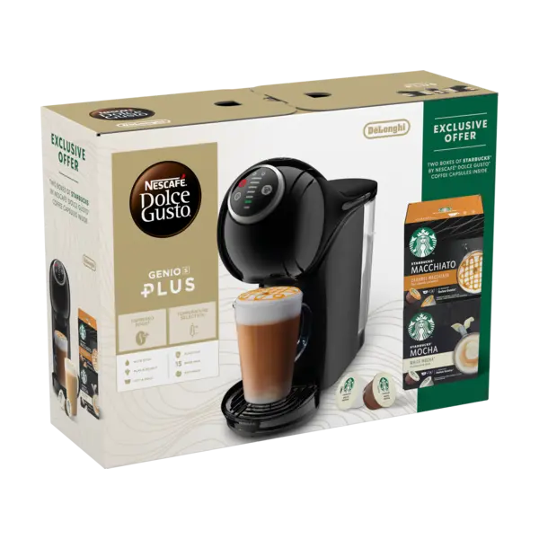 Nescafe Dolce Gusto Genio S Plus Starbucks Mugs and Capsules Bundle -  12575874