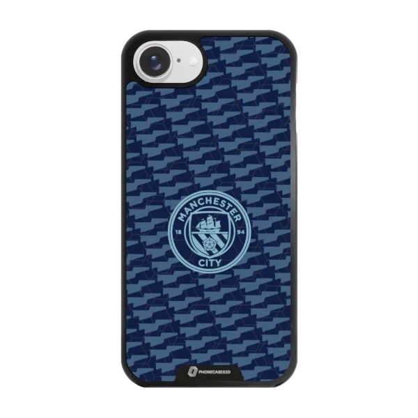 Phonecases3D iPhone 17e/16e Man City -3D suojakuori, musta