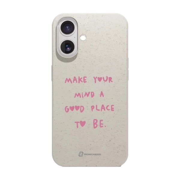Phonecases3D iPhone 17 Martine Halvorsen kompostoituva suojakuori, valkoinen