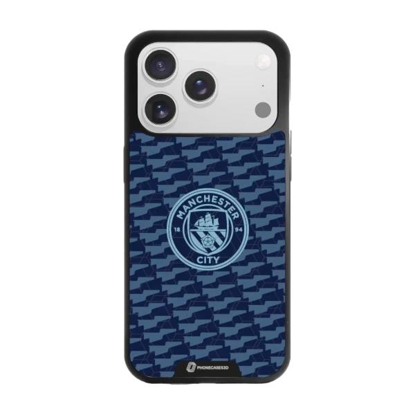 Phonecases3D iPhone 17 Pro Man City -3D suojakuori, musta