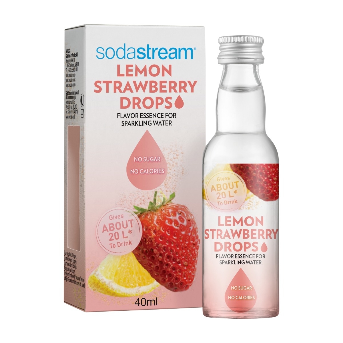 SODASTREAM FRUIT LEMON DROPS, 40 ML Power.dk