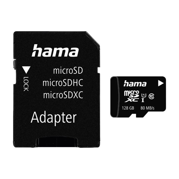 Hama MicroSDXC 128 GB C10 UHS-I 80 mb/s