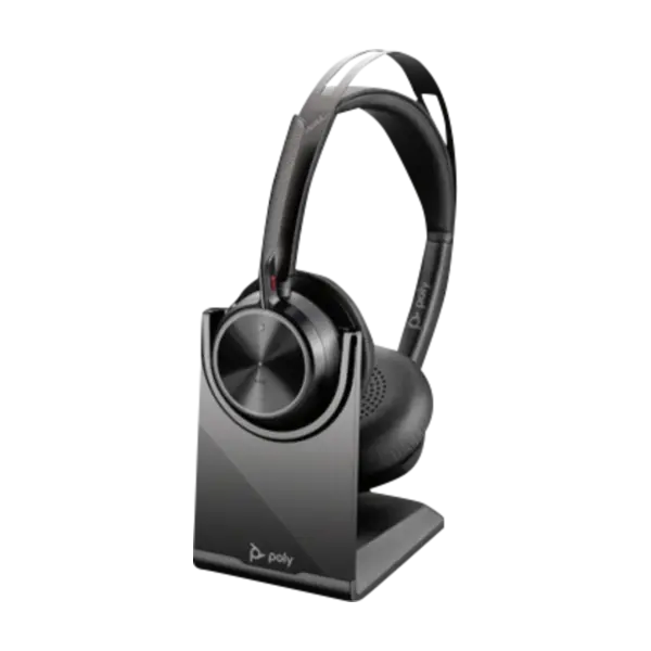 VOYAGER 2 UC USB-A STEREO HEADSET + STATIV - Power.dk