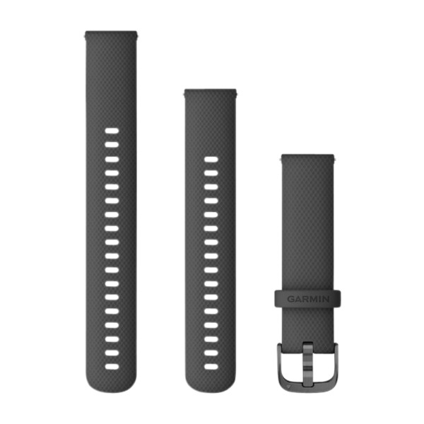 Garmin Armbånd med Hurtigutløser 18 mm, svart/svart