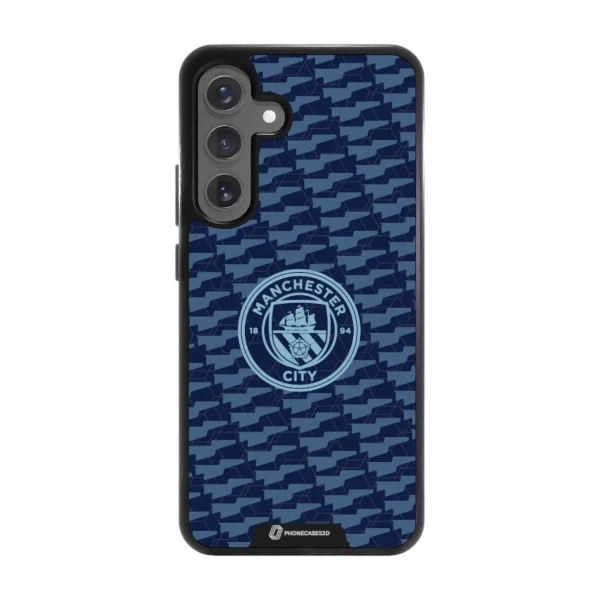 Phonecases3D Samsung Galaxy S25+ Man City -3D suojakuori, musta