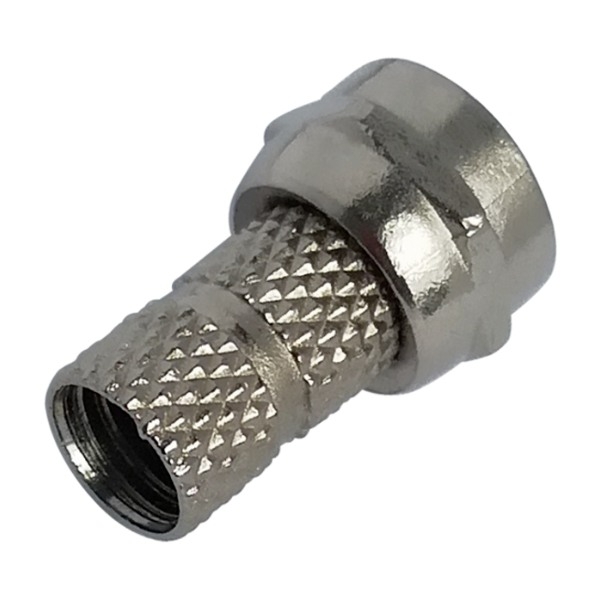 Deltaco F-kontakt Twist-On kabeladapter 5,6MM RG-59, 2 stk