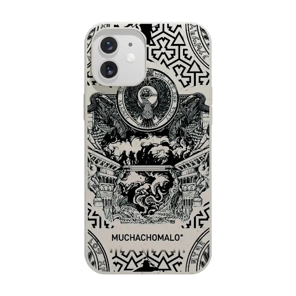 Phonecases3D iPhone 12 Muchacho Malo kompostoituva suojakuori, valkoinen
