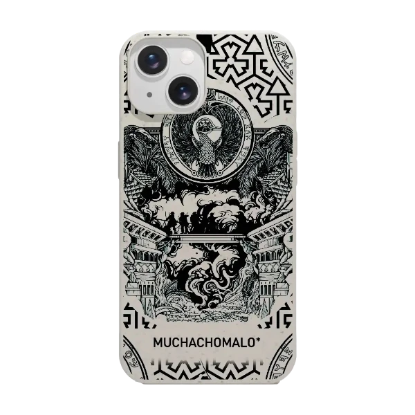 Phonecases3D iPhone 15 Muchacho Malo kompostoituva suojakuori, valkoinen