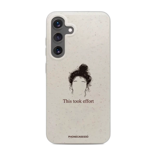 Phonecases3D Samsung Galaxy S25+ Marit Bakkli kompostoituva suojakuori, valkoinen