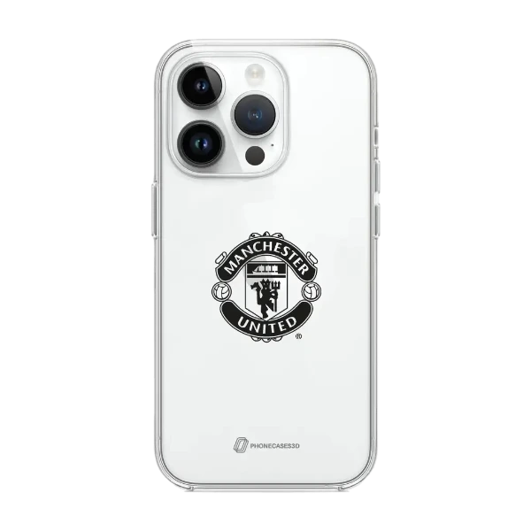 Phonecases3D iPhone 13 Pro Manchester United FC Clear case -suojakuori, valkoinen