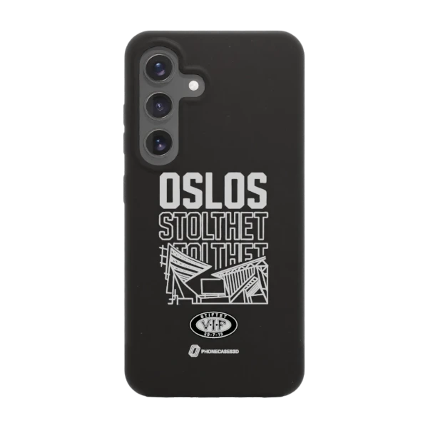 Phonecases3D Samsung Galaxy S25 VIF kompostoituva suojakuori, musta