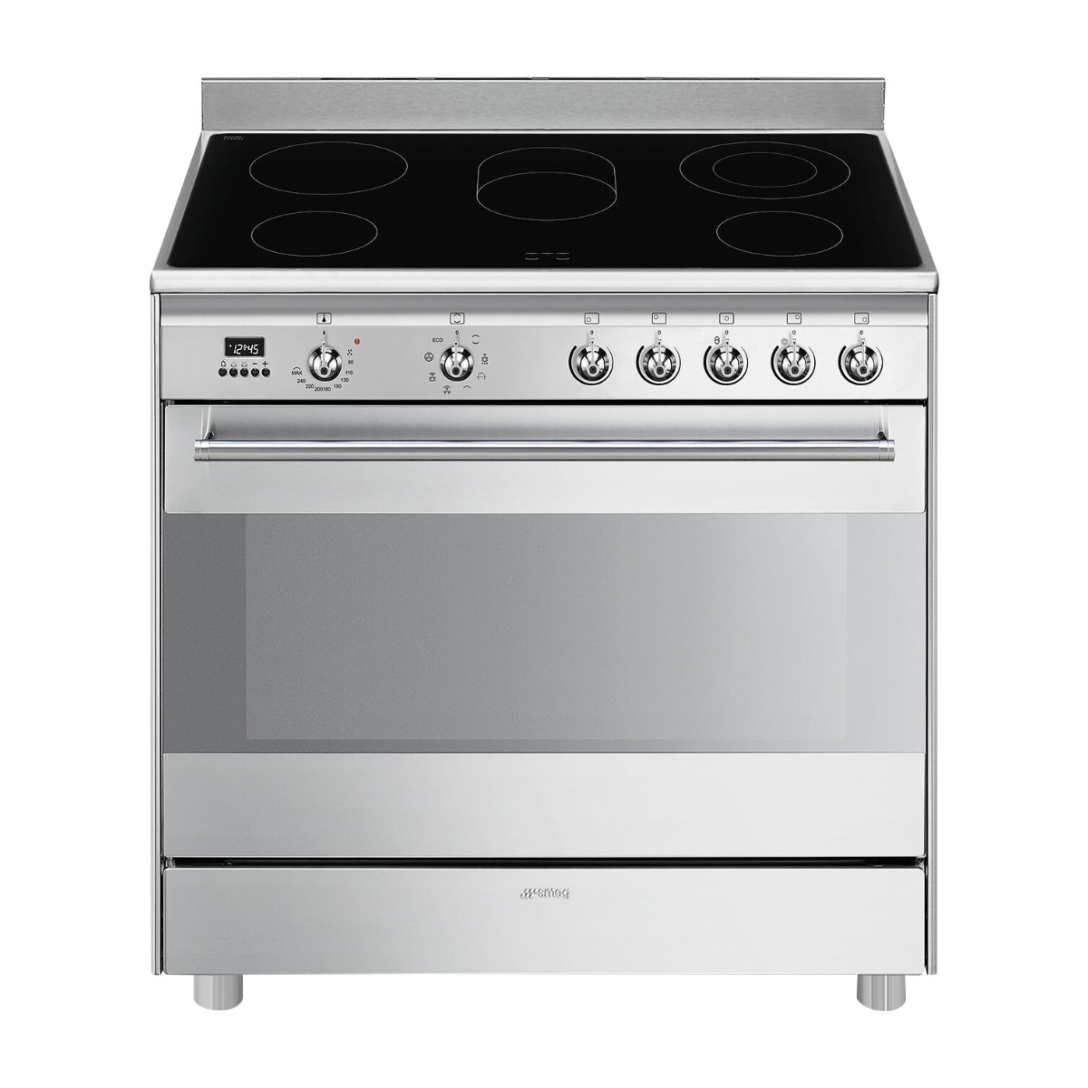SMEG Klassisk Komfyr Keramisk 90 Cm Rustfritt Stål Scd91cmx9