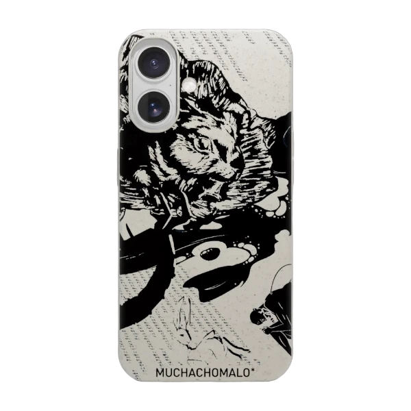 Phonecases3D iPhone 17 Muchacho Malo kompostoituva suojakuori, valkoinen