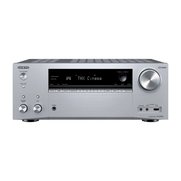 Txnr696 Rear ONKYO TXNR696 SURROUND RECEIVER SILVER - POWER.dk