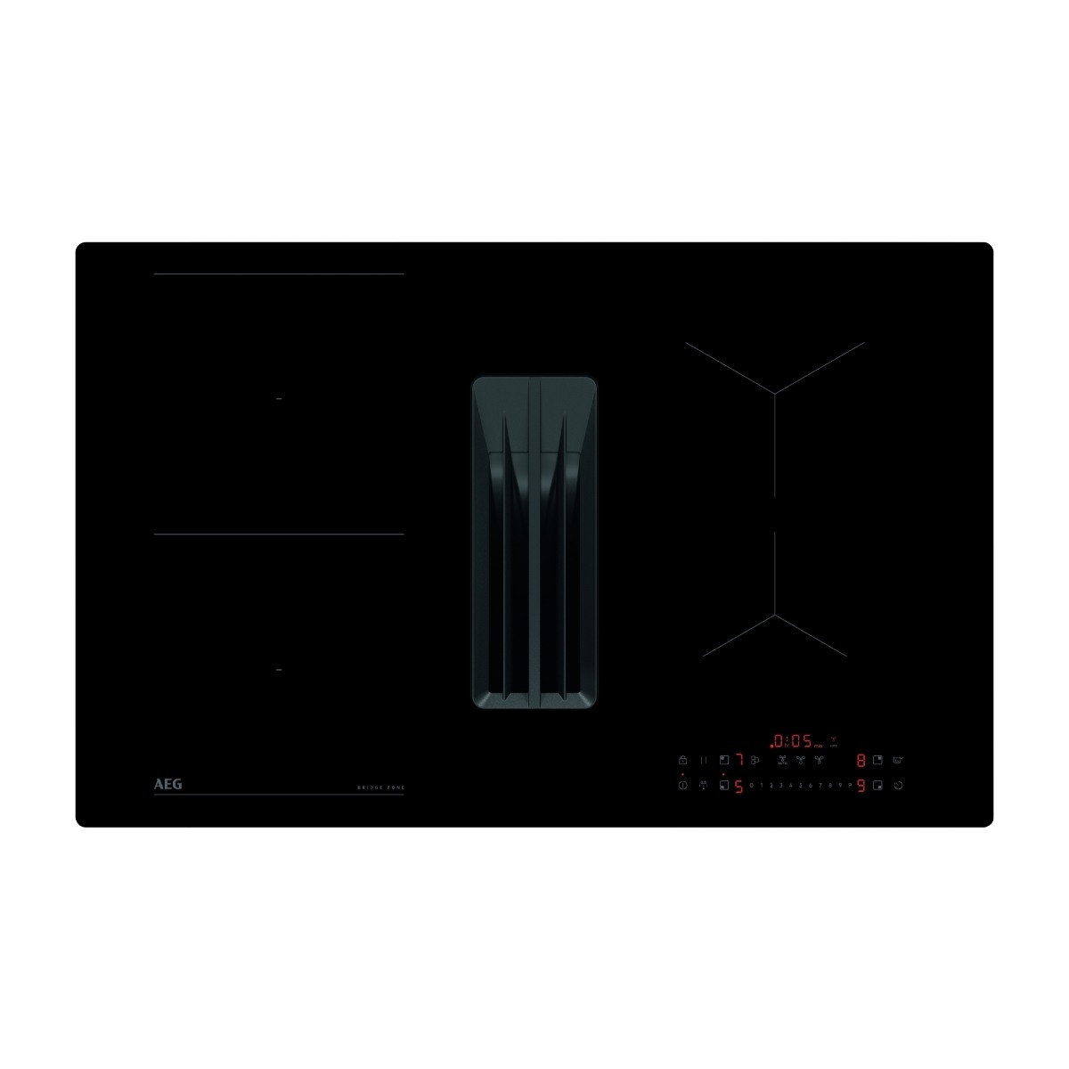 AEG 6000-serien TT8PCB00CB induktionskogeplade med emhætte billede 1
