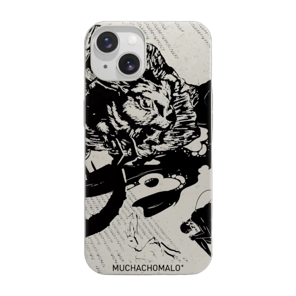 Phonecases3D iPhone 14 Muchacho Malo kompostoituva suojakuori, valkoinen