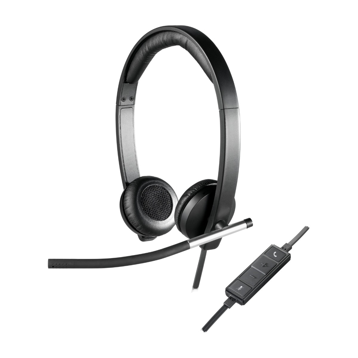 Logitech H650E headset hodebånd svart, sølv
